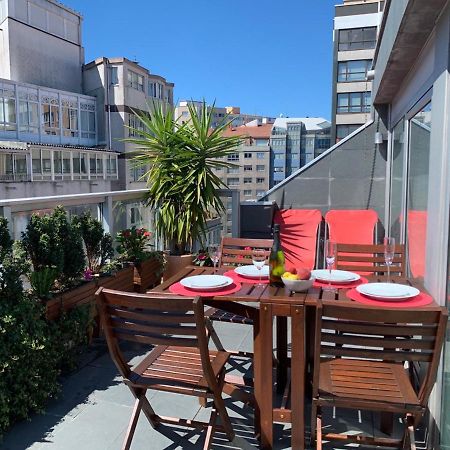 拉科鲁尼亚Penthouse With Terrace And Views Near Oza'S Beach公寓 外观 照片